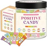 Musemory Positive Candy, 30 Daily Affirmations for Women, Teens, Sweet Positive Affirmation, Cute Motivation Candy Jar, Inspirational Gifts for Teen Girls & Women, Relaxation Stress Relief Gifts