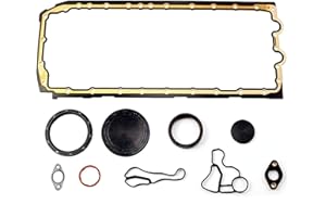 AUCERAMIC N55 N54 11137600482 11137548031 Oil Pan Gasket Set Fit for 2008-2018 BMW 135i 135is 335i 335xi 335is 435i 535i 640i