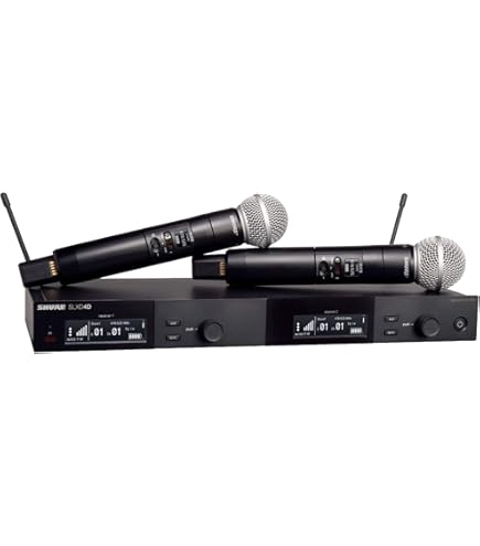 Amazon.com: Shure SLXD24D/N8CB Dual Channel Wireless Microphone