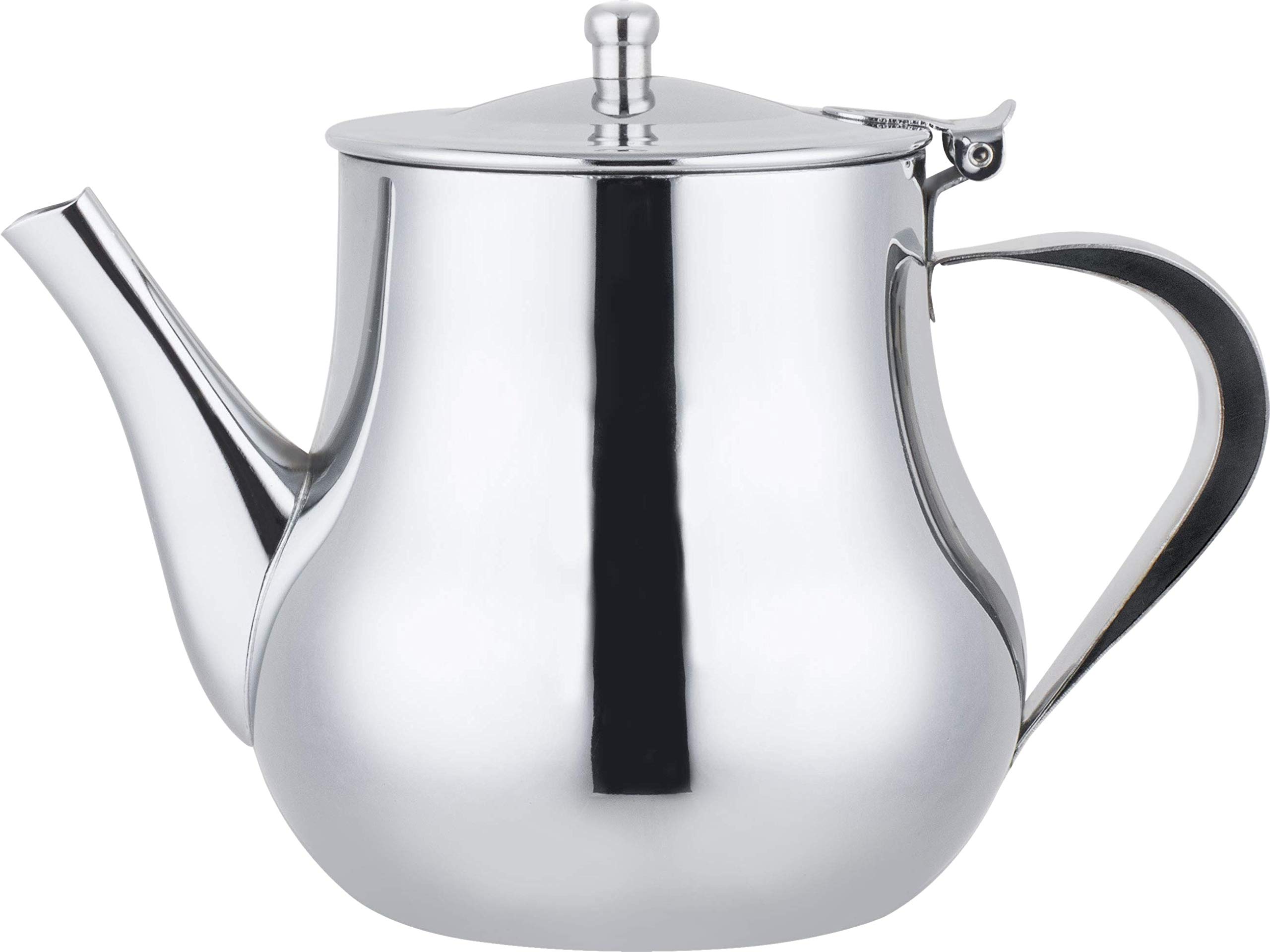 Café Olé CT502 Café Ole Royal Collection 18/8 Stainless Steel Teapot with Argon Welded Spout, 24oz