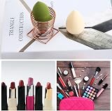 cailiya Makeup Sponge Holder Drying Rack Beauty Egg Puff Stand - 3PCS Gold view 5