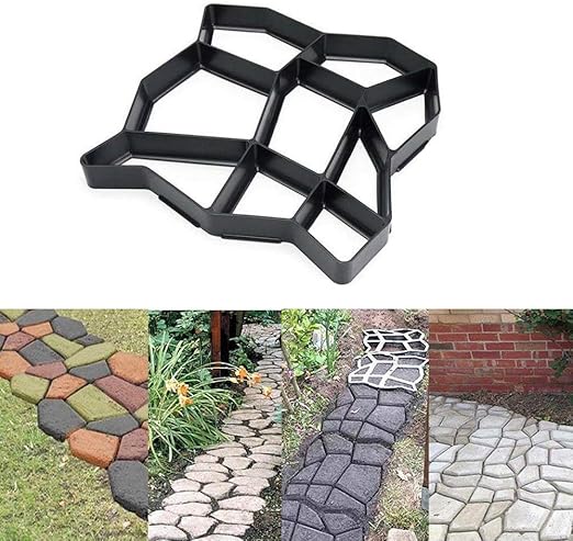 Amazon Com Womdee Diy Pavement Mold Reusable Walk Maker Cement