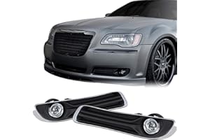 AKKON - Fits 2011-2014 Chrysler 300 Bumper Driving Fog Lights Lamp w/Switch Relay Accessories Pair