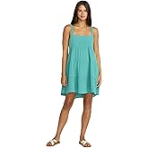 Volcom Women's Beachmoon Viscose Blend Baby Doll Dress – Adjustable Straps & Metal Accents for Effortless Summer Style