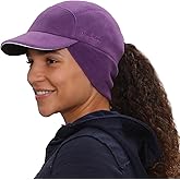 TrailHeads Fleece Ponytail Hat for Women – Trailblazer Reflective Winter Hat with Ponytail Hole for Workouts