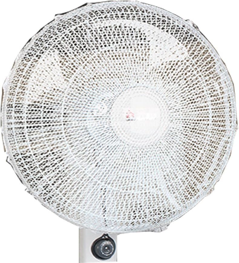 FORUSKY 40 x 15 cm Round Electric Fan Kid Finger Protector Dustproof Safety Fan Dust Cover Net Mesh for Pedestal Fan, Standing Floor Fan, Wall Fan, Oscillating Table Fan - White