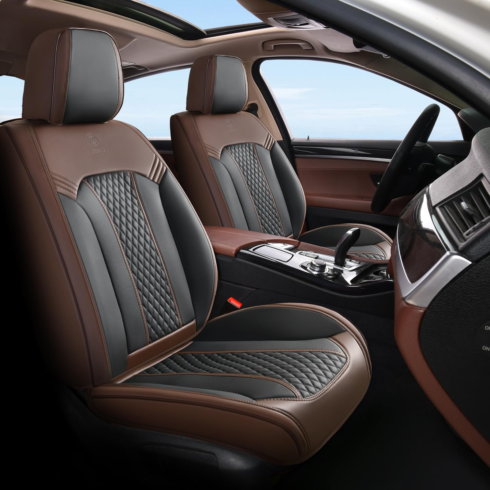 Doogo Leather Seat Covers, Front Seat Covers for Cars, Automotive Seat ...