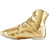 missfiona Jazz Shoes for Woman Canvas Dance Boots Split Sole Ballroom Dancing Flat