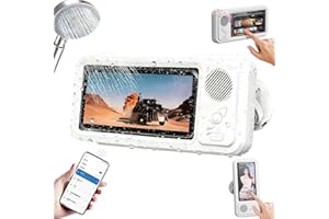 2026 Aqua Play Phone Holder with Speaker, Shower Phone Case, Waterproof Phone Holder, 360° Rotation
