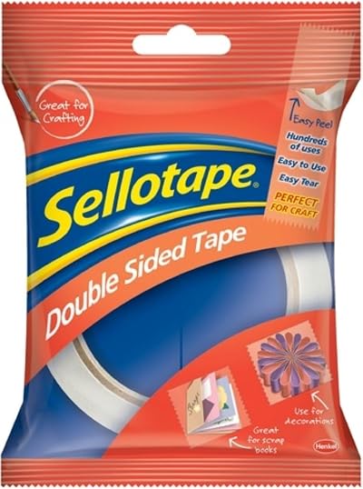 Sellotape Double Sided Tape 12mm x 33m Strong Craft Mounting Easy Peel
