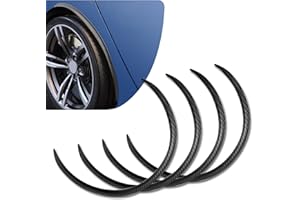 carleef 4PCS Car Fender Trim,Cool Carbon Fibre Anti-Collision Fender Trim Molding for Protecting Car Body,Universal Fender Fl