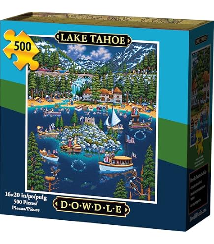 MyPuzzle Sand Harbor Lake Tahoe 500 Piece Jigsaw Puzzle - Premium USA-Made Puzzle For Adults - View #11