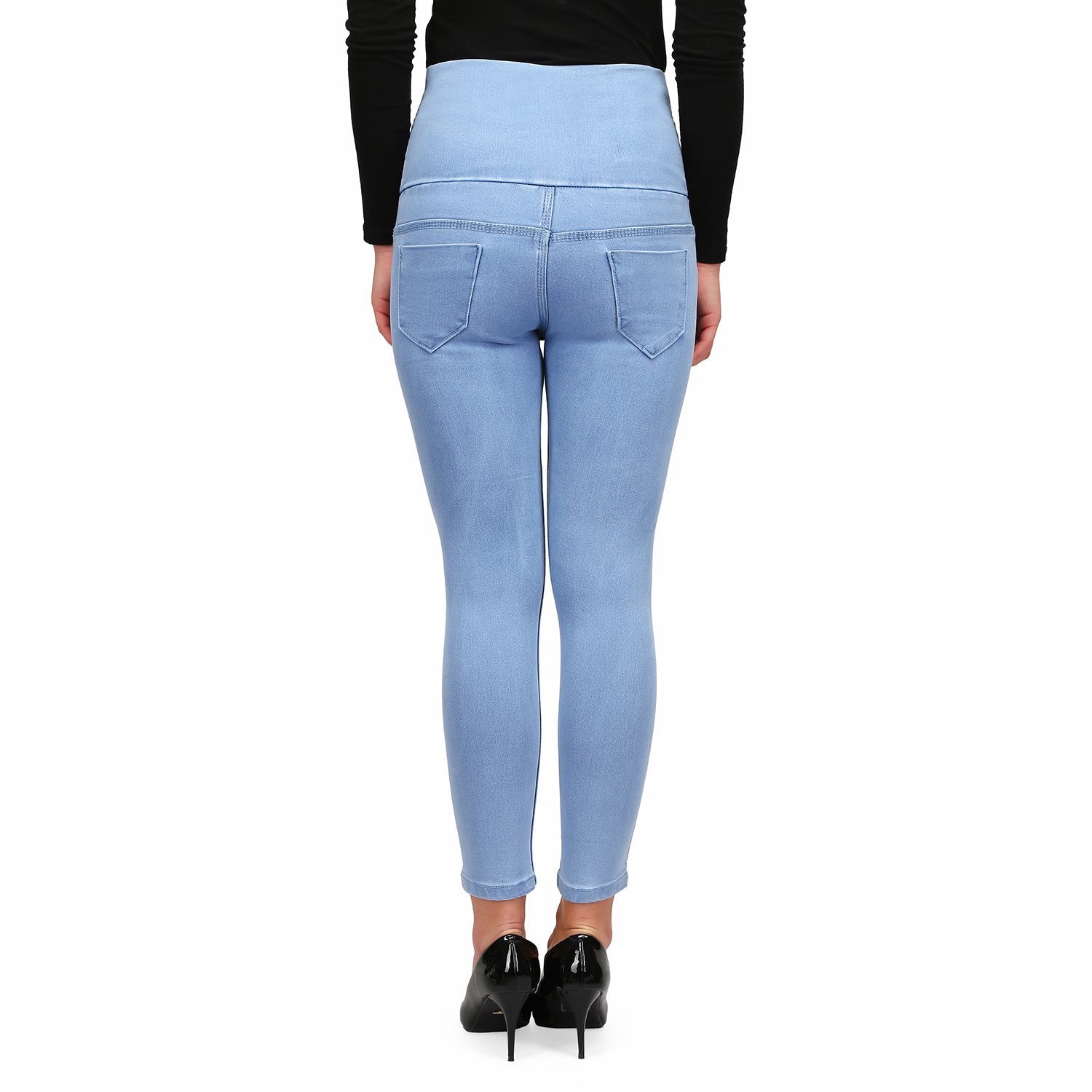 miss wow tummy tucker black strechable skinny denim jeans