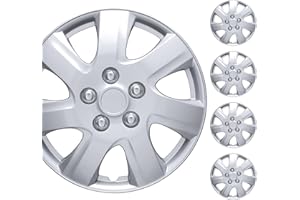 BDK Hubcaps Wheel Covers For (2006-2014) Toyota Camry 16 Inch Hubcaps Set Of 4, Snap-on Direct OEM Replacement For Toyota Camry Hubcaps 16 Inch Wheel Covers Impact-Resistant High Durability
