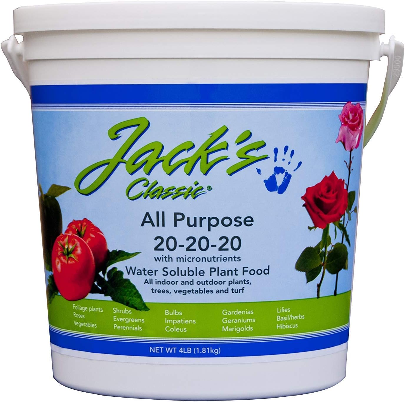 J R Peters Inc (52064) Jacks Classic No.4 20-20-20 All Purpose Fertilizer (Five Pаck)