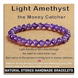 AD Beads Handmade Gemstone Stretch Elastic Bracelet