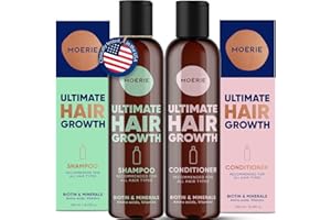 Moerie Volumizing Shampoo and Conditioner for Hair Loss - Thickening Products with Ingredients of Natural Origin - Over 100 Active Ingredients for Thick, Long, Luscious Hair, 2 X 8.45 Fl Oz