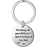 Father's Gift, Dad Keychain from Daughter Son, Birthday Keychain for Daddy, Present from Wife to Husband