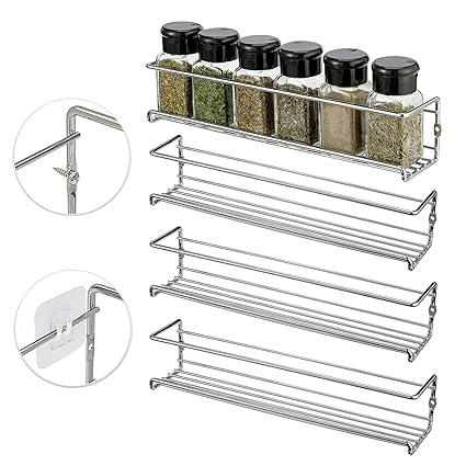 Buy X Chef Spice Rack Organizer For Cabinet Door Or Wall Mount