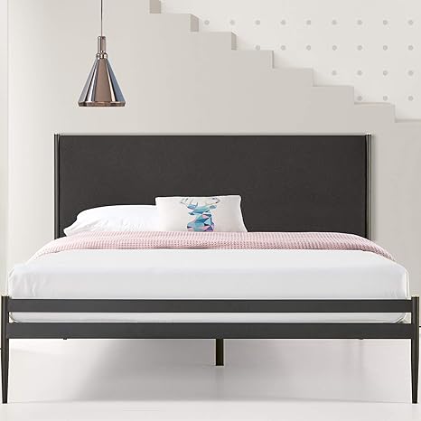 Amazon Com Zinus Clarrisa Metal Platform Bed Frame Mattress Foundation Slat Support No Box Spring Needed Easy Assembly King Furniture Decor