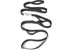AGREJO Stretching Strap Yoga Strap Physical Therapy for Home Workout, 10 Loops Non-Elastic Stretch Band for Pilates, Flexibility, Exercise and Gymnastics