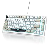 Owpkeenthy 75% Keyboard, 82 Key Gasket Mounted