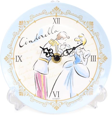 Amazon Co Jp ディズニープリンセス 置き時計 メラミントレークロック アナログ シンデレラ Rm 5067 ホーム キッチン