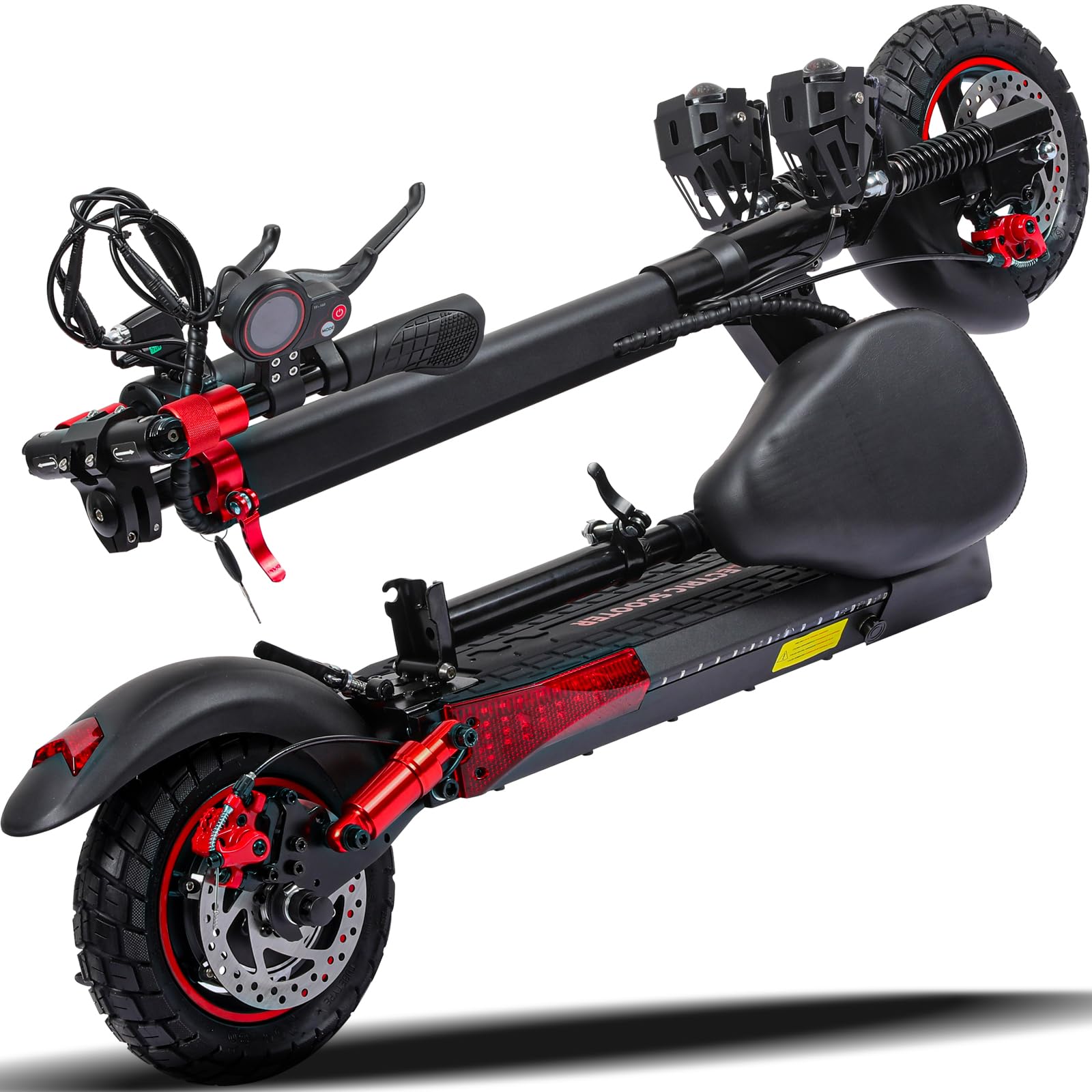 Electric Scooter Adults, 800/1200W Motor, 48V 15/18/21AH Battery, Off Road E-Scooter 10/11