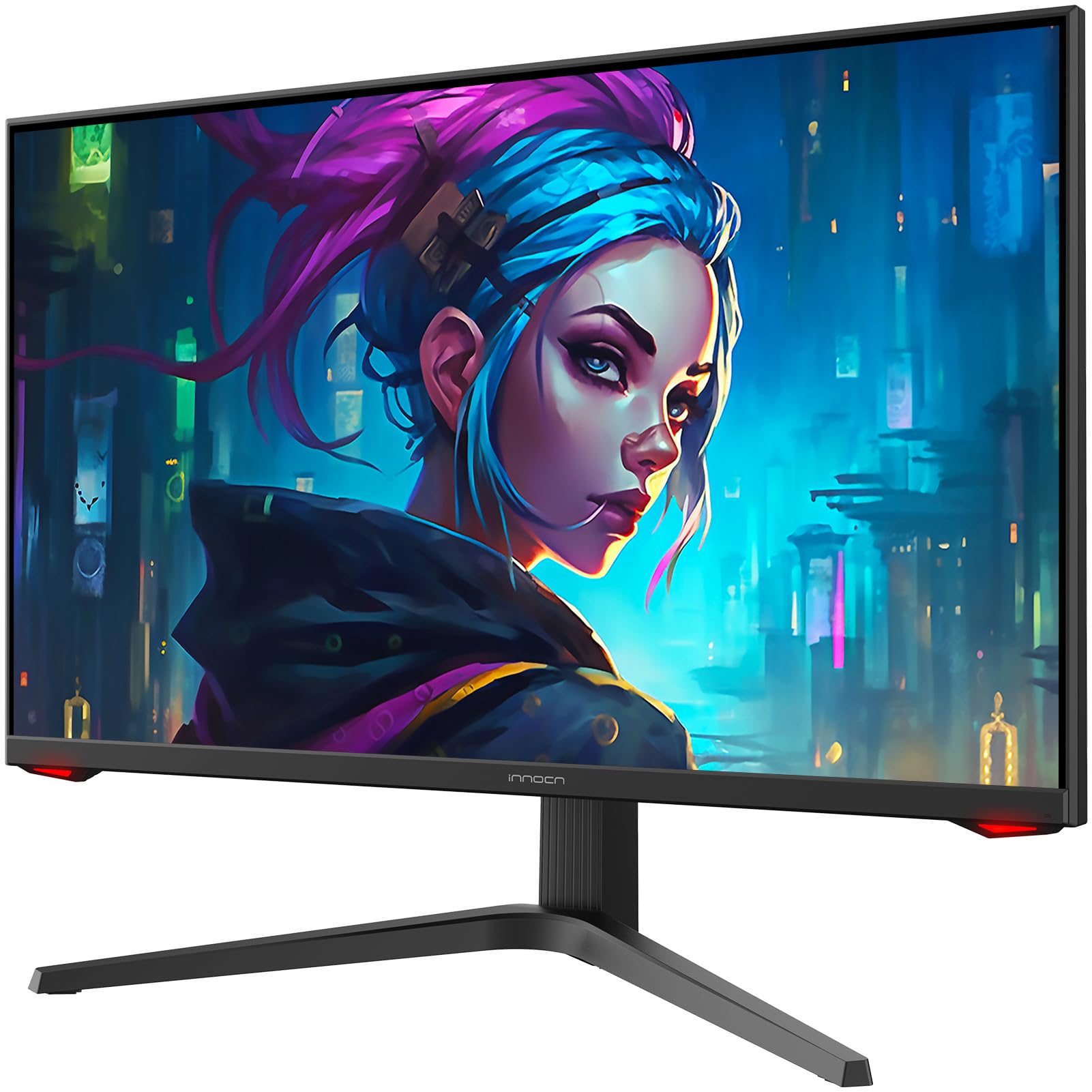 INNOCN 27G1V 27 Inch Monitor 4K 144Hz HDR400 PC Computer Gaming Monitor G-Sync Compatible, 1MS, USB Type-C, HDMI, DisPlayPort, Height Adjustable Stand, VESA Mountable, Machine Black