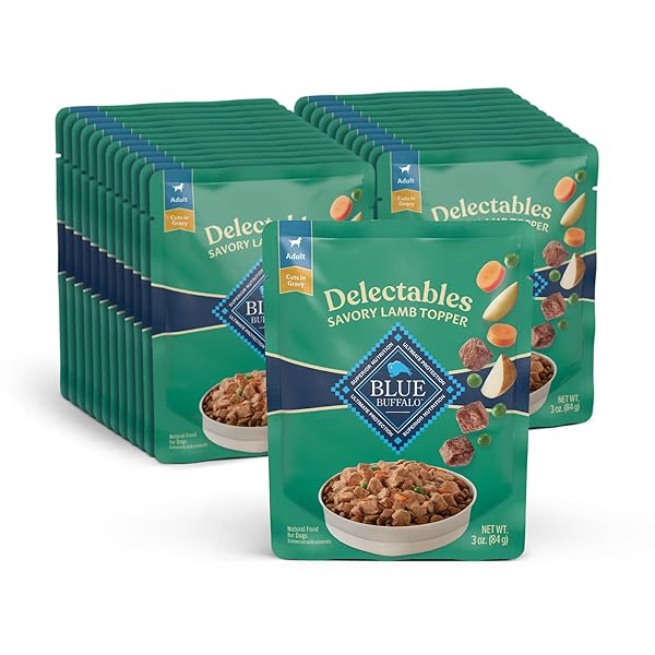 BLUE BUFFALO DELECTABLES NATURAL WET DOG FOOD TOPPER,...