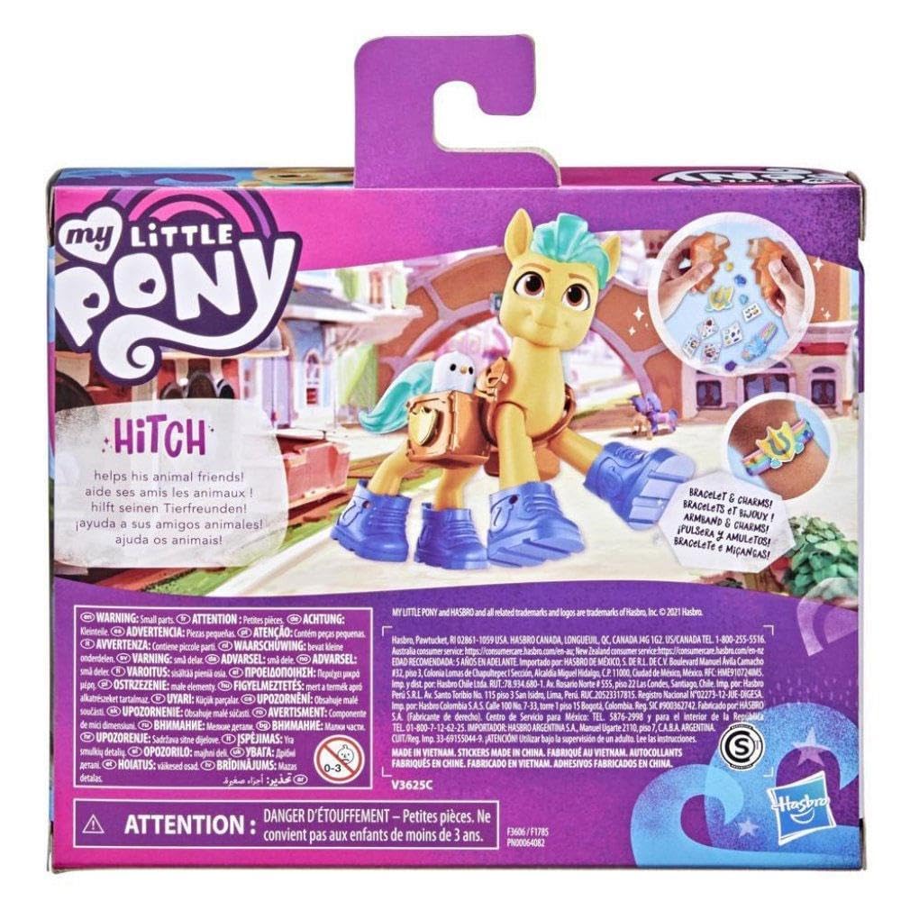 My Little Pony: A New Generation Movie Crystal Adventure Hitch Trailblazer - 3-Inch Pony Toy with Surprise Accessories, Friendship Bracelet