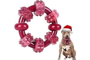 Apasiri Dog Chew Toys for Aggressive Chewers, Indestructible Dog Toys for Aggressive Chewers, Tough Chew Toys for Aggressive Chewers Large Dogs, Durable Nylon Ring Dog Toy, Beef Flavor, Super Chew