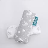 SPRINGSPIRIT 2 Pack Crib Sheets Fitted 100% Hypoallergenic Jersey Cotton Grey view 5