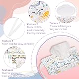 RosewineC 4 Pack Wet Wipe Pouch 10x6 in Reusable Wipes Dispenser view 3