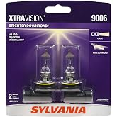 SYLVANIA 9006 XtraVision Halogen Headlight Automotive Bulb, 2 Bulbs | Brighter High Beam, Low Beam, and Fog Light Helps to Improve Downroad Visibility