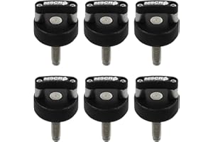 WNSEU Billet Aluminum Hard Top Quick Removal Fastener Thumb Screw Integrated D Ring for Jeep Wrangler JK 2007-20018 JL 2018-2022 & Gladiator JT (Black)