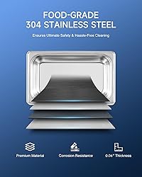 CREWORKS 3L Ultrasonic Cleaner, 0.8 gal Digital