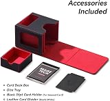 Mage Tech Commander Deck Box MTG Patented Black/Red 100 Double-Sleeved Cards view 6