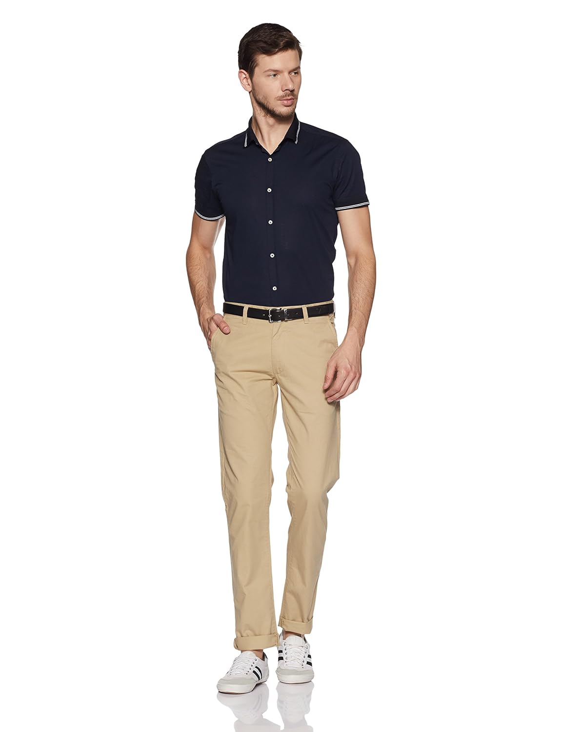 peter england men's chino casual trousers