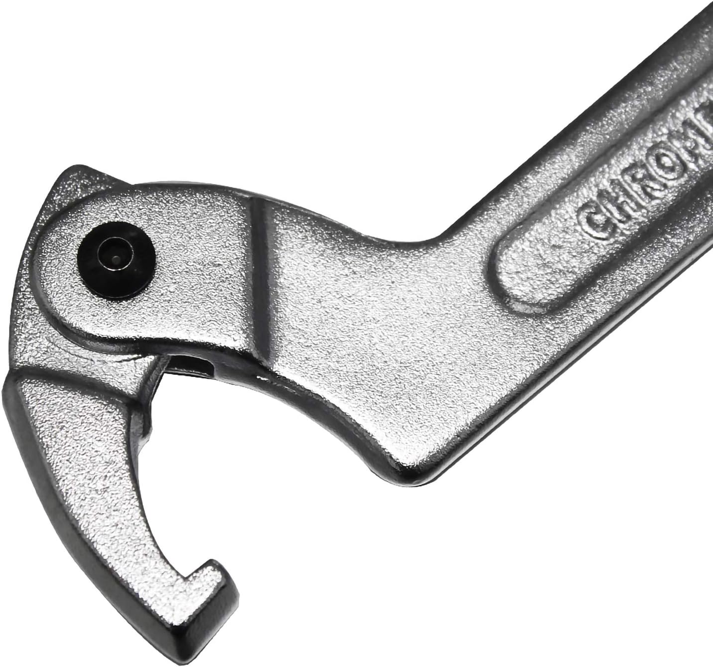 Larcele Hook Wrench for Nut Side Adjustable Spanner YYBS-01 (Square Head,1 1/4"-3"(32-76mm)), Silver - Image 4