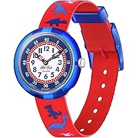 Montre Enfant Flik Flak Happy Meadow - Cadran Fleuri - Rose - Pour Apprendre L'heure En S'amusant