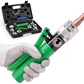 Growlush HVAC Hydraulic Swaging Tool Kit &amp; Tube Expander, 3/8" to 1-1/8" OD | HVAC Copper Pipe Tube Expander with Tube Cutter and Deburring Tool, Air Conditioning Pipe Expansion Kit