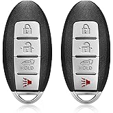 2 Keylessbest Replacement for 2014 2015 2016 Nissan Rogue Key Fob Remote Control KR5S180144106 4 Buttons 433MHz