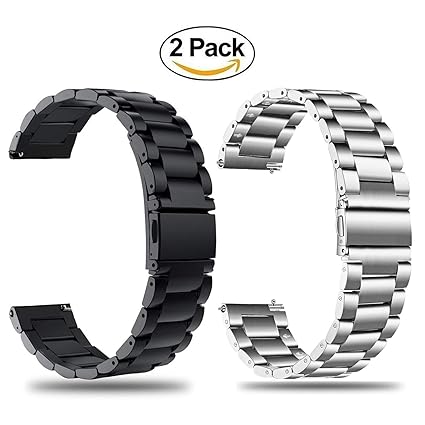 TRUMiRR Galaxy Watch 46mm / Gear S3 Frontier/Gear S3 Armband, 22mm Edelstahl Armband Uhrenarmband für Samsung Gear S3 Classic