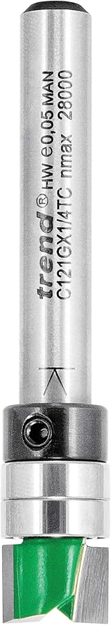Trend CraftPro Guided Profiler Router Cutter Bit 1/4 in Shank 9.5mm Ø view 3