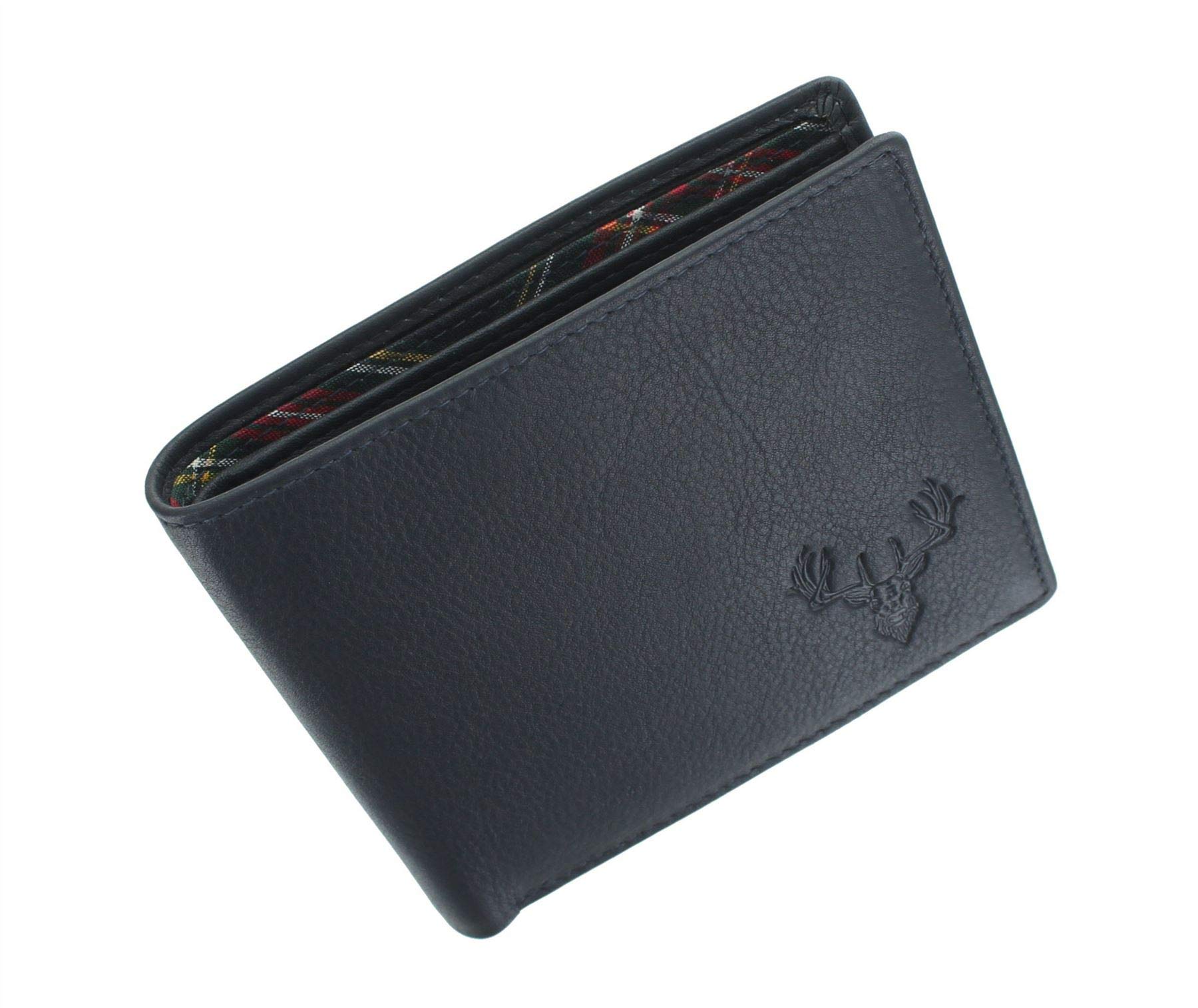 Mala Leather Braemar Collection Leather Wallet with RFID Protection 193_7 Navy
