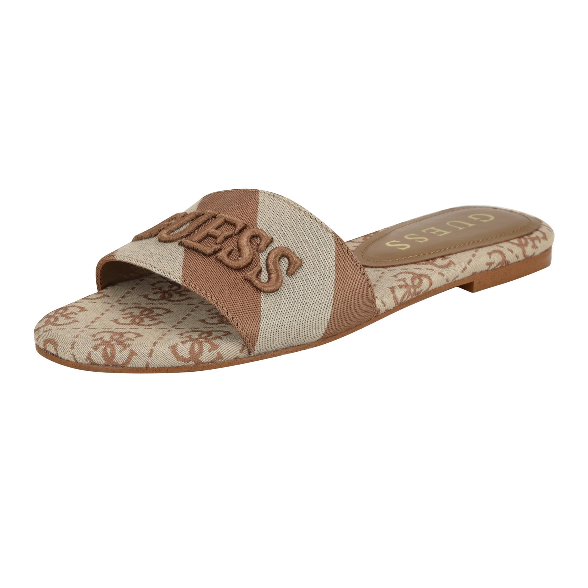 Guess Women's HARINI Flat Sandal, Medium