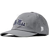 Branded Bills Officially Licensed x Mississippi Old Miss Rebels Performance Dad Hat Collection Ole Miss Navy Script PVC