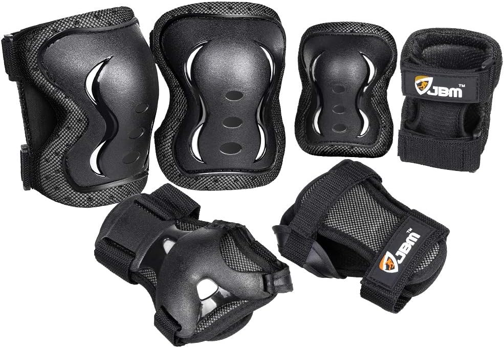 JBM Kids Knee and Elbow Pads with Wrist Guards Protective Gear Set, Impact Resistance for Your Children Outdoor Activities’ Adventure : Sports & Outdoors