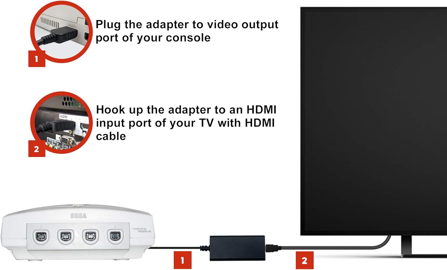 HDMI Cable for Sega Dreamcast DC Console: Electronics